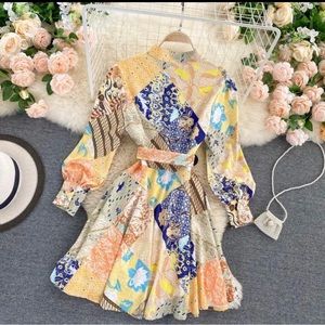 Multicolored Aline mini.